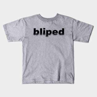 bliped - black version Kids T-Shirt